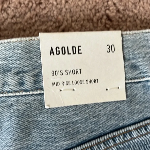AGOLDE 90's Mid Rise Loose Shorts - NWT - Size 30 - Picture 13 of 14